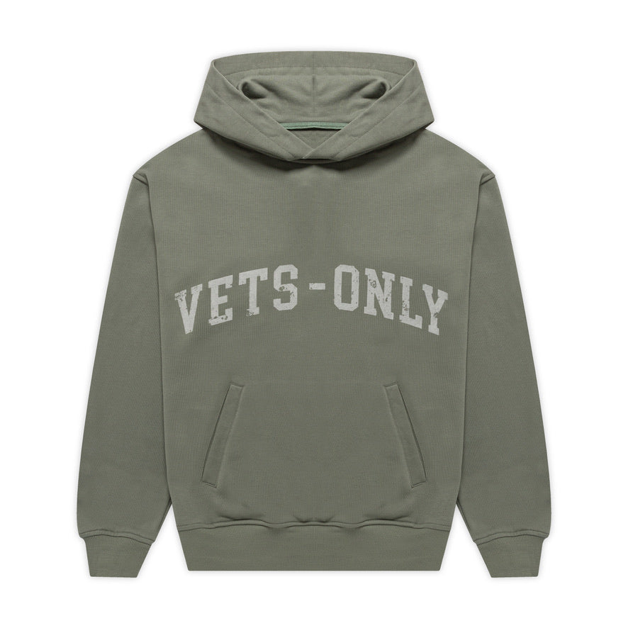 GREY VETS-ONLY HOODIE